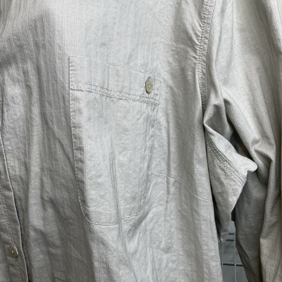 Sigrid Olsen Women's Beige 100% Cotton Button Up Shirt Size 3X Neutral Lagenlook - Picture 9 of 12